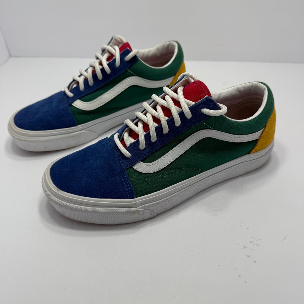 Vans Yacht Club Old Skool Lace Ups Blue/Green/Yellow  Women's 7.5 Men's 6